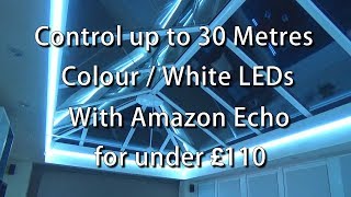 Up to 30 Metres of Amazon Echo controlled Colour White LEDs on the cheap