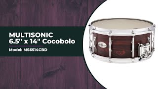 6.5 x 14 Multisonic Unibody Cocobolo | Snare Drum Sound Sample