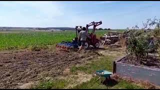 Traktor domácí výroby Homemade tractor DIY - podmítka po bramborách 2022