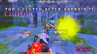 BGMI LAG || Smooth Clutches in BGMI Lag || Power Of Realme 6 || Top five clutch after android 11 c13