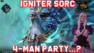 LOST ARK | SORCERESS | VELGANOS | 1385 GUARDIAN RAID | 4-MAN PARTY...?