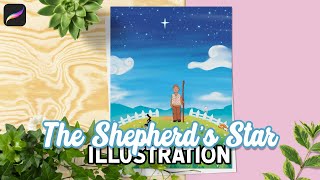 The Shepherd's Star | Illustration timelapse | Daisy Illustrations