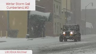 Winter Storm Gail Heavy Snow Fall - Cumberland, Maryland