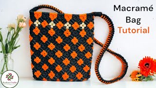 DIY Macrame Bag Tutorial step by step | Bolsa de Macrame Passo a Passo | 마크라메 가방