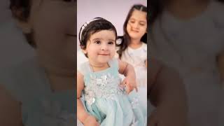 aiman Khan and muneeb but with daughter's miral and Amal #aimankhan #muneebbuttdaughter