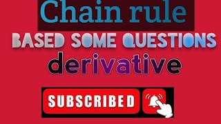#chain rule based some questions for class 12 👍#mathematics
