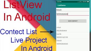 Lisview in android studio,  how to implement listview in android studio,Custom listview in android