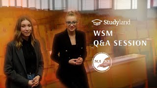 Warsaw Management University (WSM) / Q&A Session / Admission 2023