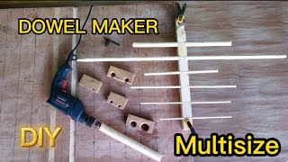 Alat untuk Membuat dowel kayu ( Dowel maker) ( multisize )