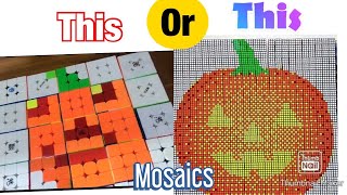 Making mosaics using 25 cubes