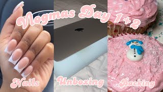 VLOGMAS DAY 1 & 2: Unboxing my BIG purchase, xmas window shopping, & mini vacation prep| Shalaya Dae