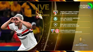 SÃO PAULO VENCE NA ESTREIA DE ZUBELDÍA, PALMEIRAS VIRA DE NOVO E BOTA REAGE - LIVE DA LIBERTADORES