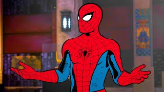 Cartoon Spider-Man fights Kingpin (PS5)