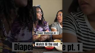 Diaper Challenge 😂🧷 #diapers #challenge #babyshorts #challengeaccepted #part1 #funny