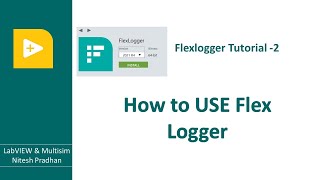 How To use Flex logger | NI FLEX Logger || Nitesh Pradhan #viral #programming