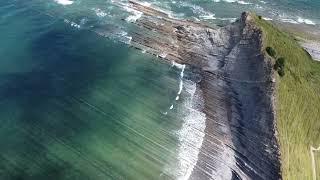 Drone Footage Of A Mountain Cliff Coast