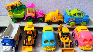 O No बच्चों ! Aaj to hmare mini tractors bhot बड़ी मुसीबत me फस gye the truck gadi ne बचाया ! G toys