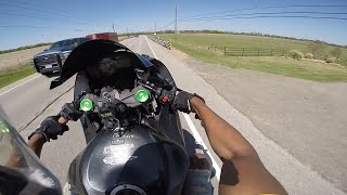 2015 Kawasaki #zx6r zx6r Pure sound🔥 Pops #wheelie