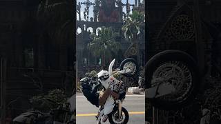 Scraping the DRZ in front of the Devils Mansion in Rosarito 😈 #wheelie #supermoto #bikelife #scrape