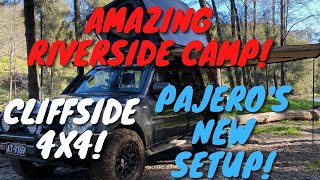 NEW SETUP PUT TO THE TEST! Can The Pajero Tackle This Track? AMAZING CAMP! CLIFSIDE 4X4! Pajero 4x4!