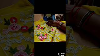 Cut sleeves stitching and cutting lehenga blouse cutting#short #viral #trending #designer ❤️😍😍