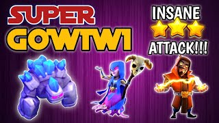 SUPER GOWIWI 3 STAR ATTACK!!! | SUPER WIZ TOO STRONG!! | Clash of Clans