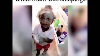 While mum sleeping Funny Kids Compilation 2020 HD