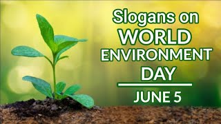 Environment Day Slogans l  Best Environment Slogans in English l Apoorv Saraf