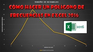 CÓMO HACER UN POLÍGONO DE FRECUENCIAS EN EXCEL 2016