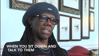 Nile Rodgers discusses recording FAMILY STYLE with Jimmie and Stevie Ray Vaughan.