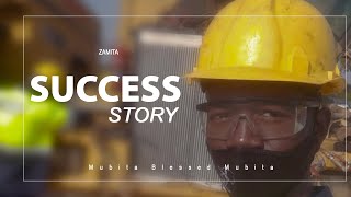 Mubita turns his interest in heavy equipment machinery into a rewarding career.