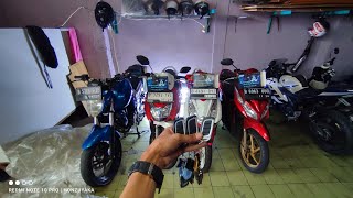 pasang alarm 4 motor yamaha byson suzuki skywave skydrive honda vario