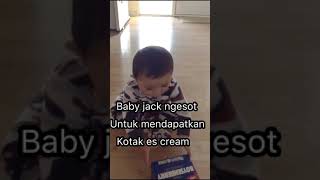 Baby jack ngesot untuk mendapatkan kotak es cream #shorts #short