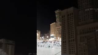 suasana setelah sholat Isya' di halaman Masjidil harom Makkah Almukaromah.