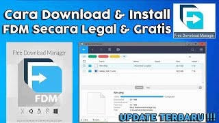 Cara Download & Instal Aplikasi Free Download Manager (FDM)