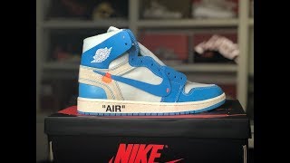 OFF-WHITE X JORDAN 1 UNC UNBOXING | REVIEW