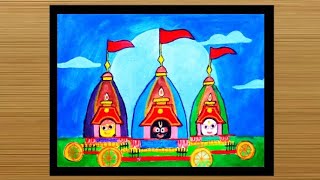 Lord Jagannath Drawing | Rath Yatra special drawing | Rath drawing and colouring |