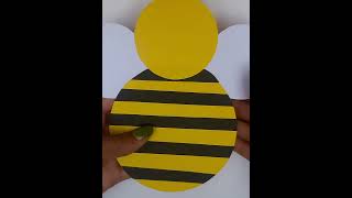 ||an easy craft to make||art & craft||cute cartoon bee||#trending #craft #viral #trending song#paper