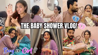 BOY OR GIRL? ASKING FAMILY & FRIENDS TO GUESS 👼🏻 BABY SHOWER VLOG! || PREGNANCY SERIES