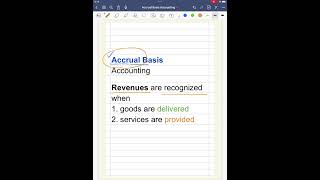 Accrual basis accounting 101