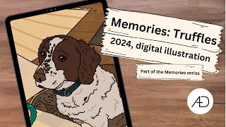 Timelapse: Drawing 'Memories: Truffles' – Digital Illustration in Procreate 🐾✨