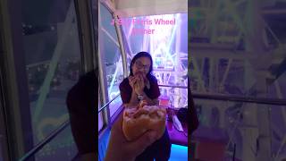 Dinner with burgers in the Sky w/ My Love #romantic #moments #adventure #sky #jakarta #ferriswheel