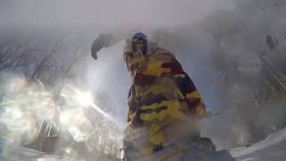 Gopro snowboarding in sugar mountain and beech mountain