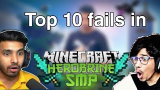 Top 10 fails in Herobrine SMP