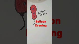 How to draw a balloon 🎈 #drawing #shorts #kids #art