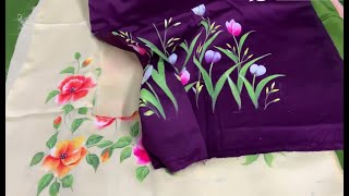 Brush Paint Suits | Fabric Painting | Riya Garments