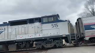 A very late Amtrak P098 at jones crossing Woodford Va 1/14/22