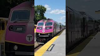 MBTA HSP46 #2033 enters Braintree with a dead ditch light. Ft. @reallifechronicles1707