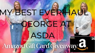 George at Asda. Amazon gift card giveaway. My best haul ever, plus size for over 50's.