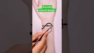 Bracelet mehndi design. #mehndi #allmehndidesignforgirlsmehndidesign #easymehndidesign #hennadesign